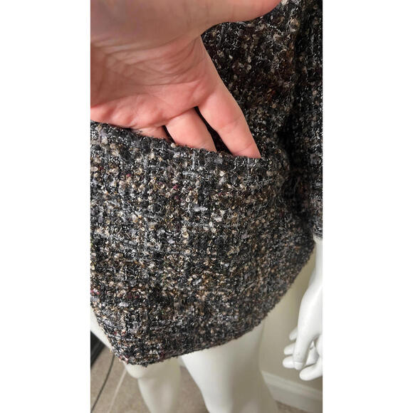 Eskandar O/S LUX Oversized Rich Tweed Boucle Coat Jacket 0 - Picture 7 of 14